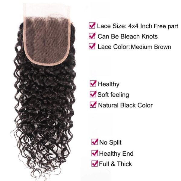 Burmese Hair 3 Bundles With Closure Deep Wave Human Hair - Image 2