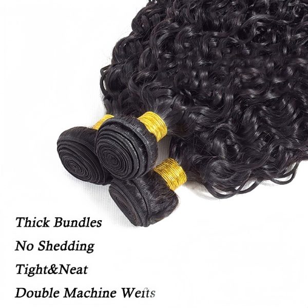 3 Bundles Curly Human Raw  Hair - Image 2