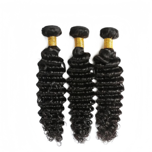 3 Bundles Deep Wave  Human Raw Hair