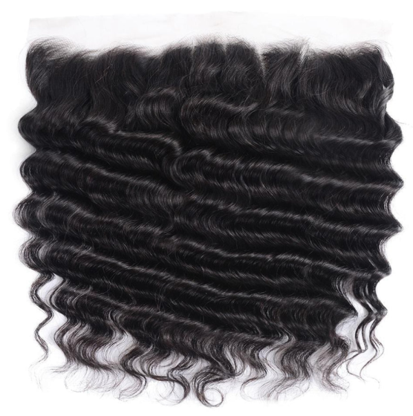 13x4 HD Lace Frontal Deep Wave Virgin Human Hair - Image 2