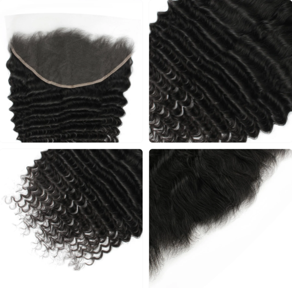 13x6 HD Lace Frontal Deep Wave Virgin Human Hair - Image 2